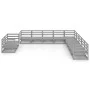 Garden furniture set 11 pieces solid gray pine wood by , Garden sets - Ref: Foro24-3075936, Price: 776,57 €, Discount: %