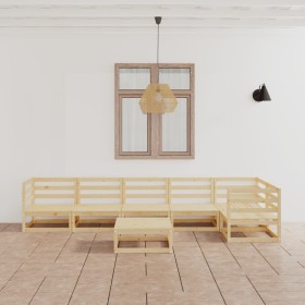 Juego de muebles de jardín 7 piezas madera maciza de pino de , Conjuntos de jardín - Ref: Foro24-3075569, Precio: 362,71 €, D...