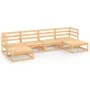 Gartenmöbel-Set 6-teilig aus massivem Kiefernholz von , Gartensets - Ref: Foro24-3076064, Preis: 341,00 €, Rabatt: %
