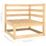 Gartenmöbel-Set 8-teilig aus massivem Kiefernholz von , Gartensets - Ref: Foro24-3076079, Preis: 421,84 €, Rabatt: %