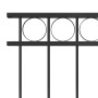 Steel fence panel 1.7x1.5 m black by , fence panels - Ref: Foro24-146319, Price: 67,40 €, Discount: %