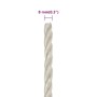 Weißes Polypropylen-Arbeitsseil 8 mm 250 m von , Seile und Metallschnüre - Ref: Foro24-153048, Preis: 55,95 €, Rabatt: %