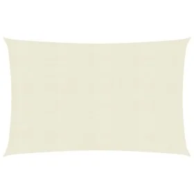 Cream HDPE sail awning 160 g/m² 4x7 m by , Umbrellas - Ref: Foro24-311190, Price: 56,81 €, Discount: %