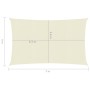 Cream HDPE sail awning 160 g/m² 4x7 m by , Umbrellas - Ref: Foro24-311190, Price: 69,10 €, Discount: %