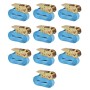 Ratschen-Befestigungsgurte, 10 Stück, Blau, 0,8 T, 4 m x 25 mm von vidaXL, Spanngurte - Ref: Foro24-142653, Preis: 38,18 €, R...