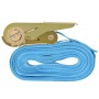 Ratschen-Befestigungsgurte, 10 Stück, Blau, 0,8 T, 4 m x 25 mm von vidaXL, Spanngurte - Ref: Foro24-142653, Preis: 38,18 €, R...
