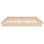Solid wood bed frame 140x190 cm by , Beds and slatted bases - Ref: Foro24-819952, Price: 224,65 €, Discount: %