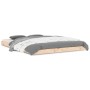 Estructura de cama madera maciza de pino 135x190 cm de , Camas y somieres - Ref: Foro24-823469, Precio: 99,28 €, Descuento: %