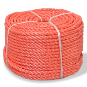 Cuerda trenzada de polipropileno 12 mm 100 m naranja