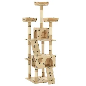 Sisal post cat scratching post 170 cm beige prints by , Cat furniture - Ref: Foro24-170615, Price: 107,67 €, Discount: %