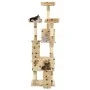 Kratzbaum aus Sisal für Katzen, 170 cm, beige Drucke von , Katzenmöbel - Ref: Foro24-170615, Preis: 112,43 €, Rabatt: %