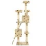 Kratzbaum aus Sisal für Katzen, 170 cm, beige Drucke von , Katzenmöbel - Ref: Foro24-170615, Preis: 112,43 €, Rabatt: %