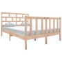 Estructura de cama de madera maciza de pino 140x190 cm