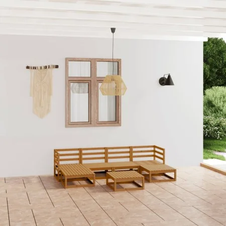 Garden furniture set 7 pieces solid pine wood by , Garden sets - Ref: Foro24-3076072, Price: 466,03 €, Discount: %