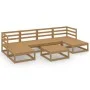 Garden furniture set 7 pieces solid pine wood by , Garden sets - Ref: Foro24-3076072, Price: 466,03 €, Discount: %