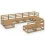 Garden furniture set 9 pieces solid pine wood by , Garden sets - Ref: Foro24-3076087, Price: 607,53 €, Discount: %