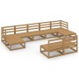 Gartenmöbel-Set 9-teilig aus massivem Kiefernholz von , Gartensets - Ref: Foro24-3076087, Preis: 616,30 €, Rabatt: %