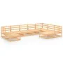 Juego de muebles de jardín 9 piezas madera maciza de pino de , Conjuntos de jardín - Ref: Foro24-3075754, Precio: 541,03 €, D...