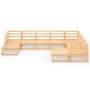 Juego de muebles de jardín 9 piezas madera maciza de pino de , Conjuntos de jardín - Ref: Foro24-3075754, Precio: 541,03 €, D...