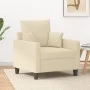 Cream fabric armchair 60 cm by , Sofas - Ref: Foro24-359253, Price: 155,17 €, Discount: %