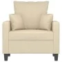 Cream fabric armchair 60 cm by , Sofas - Ref: Foro24-359253, Price: 155,17 €, Discount: %