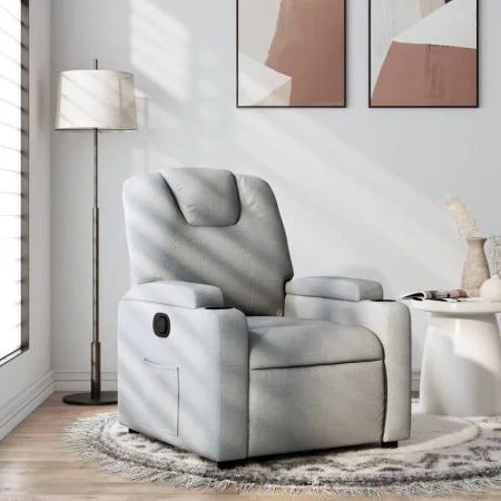 Light Gray Fabric Recliner by , Armchairs - Ref: Foro24-372365, Price: 204,90 €, Discount: %