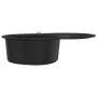 Küchenspüle aus Granit mit einer schwarzen ovalen Schüssel von vidaXL, Sinkt - Ref: Foro24-142958, Preis: 194,19 €, Rabatt: %
