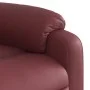 Sillón reclinable de cuero sintético rojo tinto de , Sillones - Ref: Foro24-373438, Precio: 247,80 €, Descuento: %
