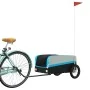Remolque para bicicleta hierro negro y azul 30 kg de , Remolques para bicicletas - Ref: Foro24-94037, Precio: 78,58 €, Descue...