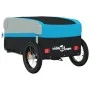 Remolque para bicicleta hierro negro y azul 30 kg de , Remolques para bicicletas - Ref: Foro24-94037, Precio: 78,58 €, Descue...