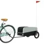 Fahrradanhänger aus schwarzem und grauem Eisen, 30 kg von , Fahrradanhänger - Ref: Foro24-94035, Preis: 84,42 €, Rabatt: %