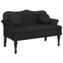 Banco con cojines terciopelo negro 120,5x65x75 cm de , Bancos - Ref: Foro24-372145, Precio: 219,22 €, Descuento: %