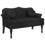 Banco con cojines terciopelo negro 120,5x65x75 cm de , Bancos - Ref: Foro24-372145, Precio: 227,20 €, Descuento: %