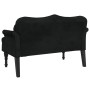 Banco con cojines terciopelo negro 120,5x65x75 cm de , Bancos - Ref: Foro24-372145, Precio: 219,22 €, Descuento: %
