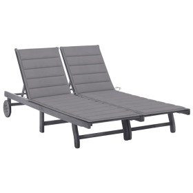 Gartenliege für 2 Personen und Kissen massives Akazienholz von , Liegen - Ref: Foro24-3061390, Preis: 389,61 €, Rabatt: %