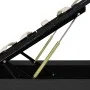 Hydraulic canapé bed with LED dark gray fabric 180x200 cm by , Beds and slatted bases - Ref: Foro24-285575, Price: 369,23 €, ...