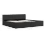 Hydraulic canapé bed with LED dark gray fabric 180x200 cm by , Beds and slatted bases - Ref: Foro24-285575, Price: 369,23 €, ...