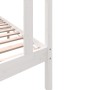 Estructura de cama madera maciza de pino blanco 90x200 cm