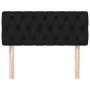 Cabecero de tela negro 100x7x78/88 cm de , Cabeceros y pies de cama - Ref: Foro24-346328, Precio: 39,71 €, Descuento: %