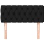 Kopfteil aus schwarzem Stoff, 100 x 7 x 78/88 cm von , Kopf- und Fußteile - Ref: Foro24-346328, Preis: 40,20 €, Rabatt: %