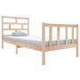 Estructura de cama madera maciza de pino 100x200 cm