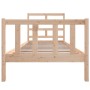 Estructura de cama madera maciza de pino 100x200 cm