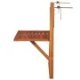 Hanging balcony table solid acacia wood 64.5x44x80 cm by vidaXL, Garden tables - Ref: Foro24-44118, Price: 54,45 €, Discount: %