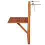 Hängender Balkontisch aus massivem Akazienholz 64,5x44x80 cm von vidaXL, Gartentische - Ref: Foro24-44118, Preis: 52,13 €, Ra...