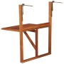 Hanging balcony table solid acacia wood 64.5x44x80 cm by vidaXL, Garden tables - Ref: Foro24-44118, Price: 52,13 €, Discount: %