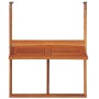Hanging balcony table solid acacia wood 64.5x44x80 cm by vidaXL, Garden tables - Ref: Foro24-44118, Price: 52,13 €, Discount: %