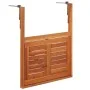 Hanging balcony table solid acacia wood 64.5x44x80 cm by vidaXL, Garden tables - Ref: Foro24-44118, Price: 54,45 €, Discount: %