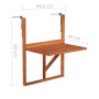 Hanging balcony table solid acacia wood 64.5x44x80 cm by vidaXL, Garden tables - Ref: Foro24-44118, Price: 52,13 €, Discount: %