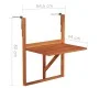 Hanging balcony table solid acacia wood 64.5x44x80 cm by vidaXL, Garden tables - Ref: Foro24-44118, Price: 54,45 €, Discount: %