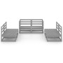 6-teilige Gartenmöbel aus grauem Kiefernholz von , Gartensets - Ref: Foro24-3075411, Preis: 434,41 €, Rabatt: %